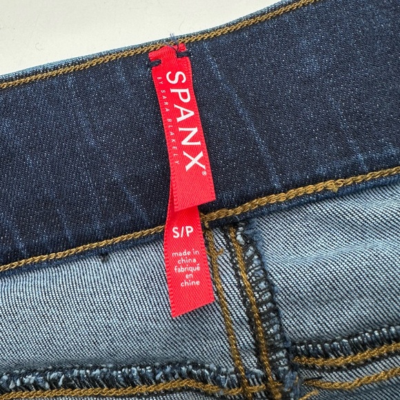 SPANX Cropped Flare Denim Stretch Jeans in Medium Wash - Picture 7 of 15
